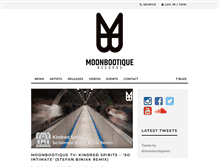 Tablet Screenshot of moonbootique.com